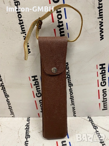 Месингов фото статив за камера ILM Labor INES 1/4" + 3/8" с оригинален кожен калъф", снимка 3 - Камери - 53082666