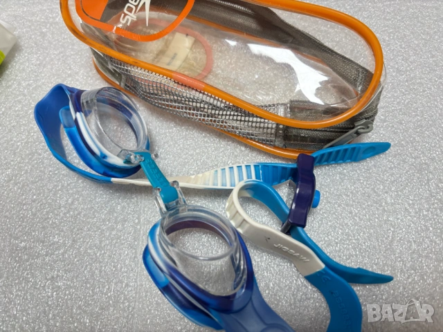 Комплект за 9€! Детски шапка и очила за плуване Speedo Junior, снимка 5 - Водни спортове - 53533526