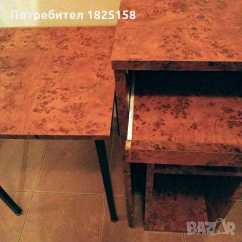 Бюро за компютър + контейнер за РС + масичка + библиотечен шкаф., снимка 17 - Бюра - 31540724