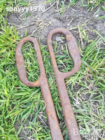 антики-стари ковашки клещи 36см 1204251651, снимка 5 - Антикварни и старинни предмети - 49871762