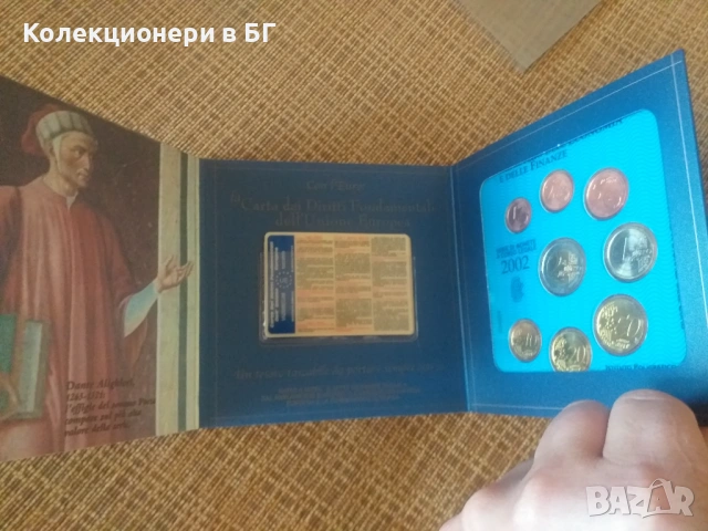ЛУКСОЗЕН СЕТ ОТ ОСЕМ ЕВРОМОНЕТИ 2002 ГОДИНА - ИТАЛИЯ, снимка 5 - Нумизматика и бонистика - 53513473