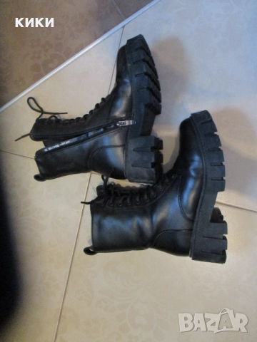 Дамски боти естествен велур, снимка 14 - Кецове - 51939875