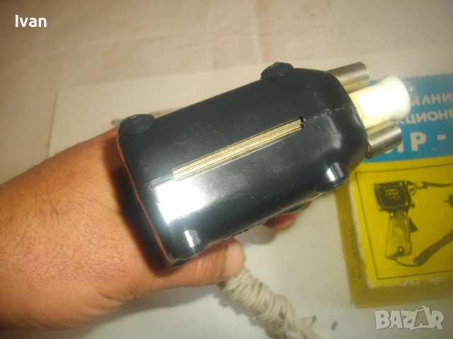 Нов български Соц старо качество индукционен поялник ПИР-2 в оригиналната си кутия 80 вата 1976г, снимка 13 - Други инструменти - 53308352
