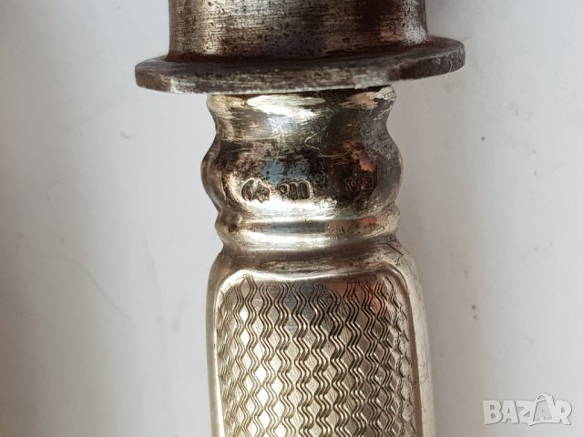 Сребърна стара вилица и шпатула за барбекю, снимка 9 - Прибори за хранене, готвене и сервиране - 33617014