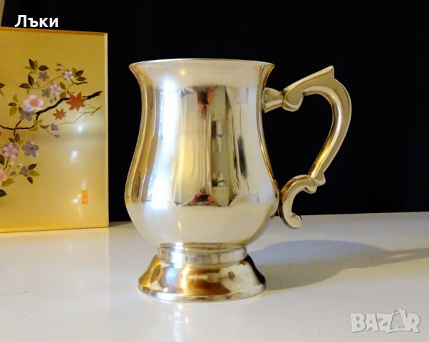 Английска бронзова халба,чаша,бокал, снимка 6 - Антикварни и старинни предмети - 27223151