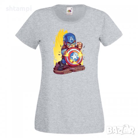 Дамска тениска Marvel Captain America 2 Игра,Изненада,Подарък,Геймър,