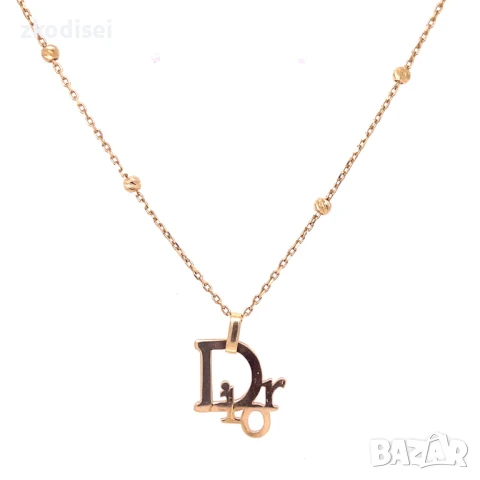 Златнo колие Dior 4,56гр. 42,0см. 14кр. проба:585 модел:32156-3, снимка 2 - Колиета, медальони, синджири - 50601671