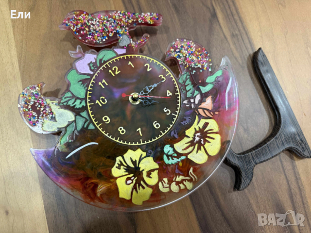 Ръчно изработен, арт часовник, който ще краси вашия дом или работно място, снимка 13 - Стенни часовници - 52968636