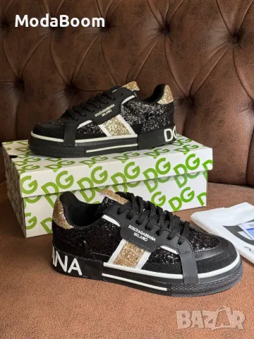 Dolce & Gabbana черни дамски маратонки 