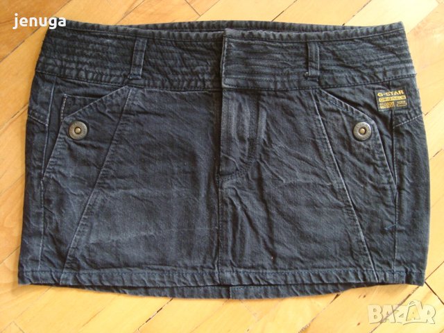 Къси дънкови оригинални поли G-star 27-28 номер, снимка 2 - Поли - 32803063