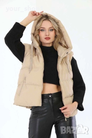 3 цвята дамска грейка черно сиво бежово , снимка 4 - Жилетки - 51509978