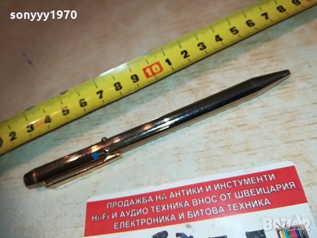 златна метална химикалка с механизъм 4 цвята 0804211149, снимка 2 - Антикварни и старинни предмети - 32471281