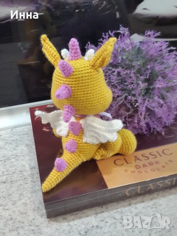 Символ на 2024, Драконът, Плетена играчка, Ръчно изработена, Перфектен подарък, снимка 2 - Плюшени играчки - 43114490