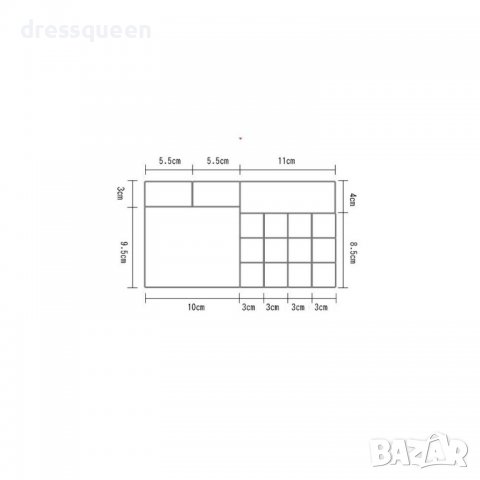 1758 Настолен органайзер за червила и лакове с 16 отделения, снимка 2 - Други - 37470537