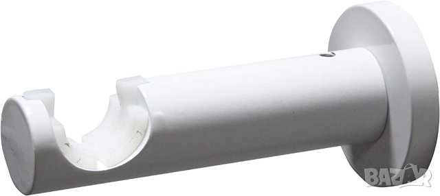 омплект корнизи GARDINIA Crete цилиндър, 120-210 см, метал, бял, снимка 6 - Пердета и завеси - 40305478