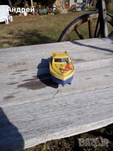 Стара играчка лодка,катер #2, снимка 2 - Антикварни и старинни предмети - 27238507
