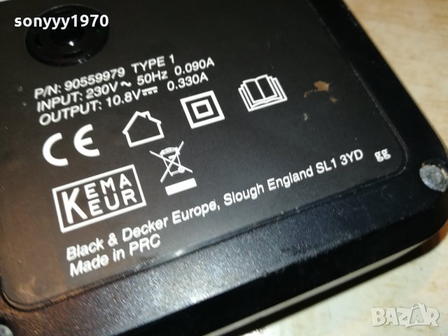 LITHIUM CHARGER 10.8V BLACK & DECKER 2612211658, снимка 8 - Винтоверти - 35245346