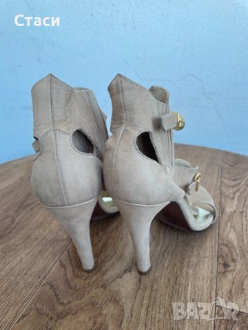 Летни дамски сандали на ток с отворени пръсти GiAnni, номер 37 EU, снимка 3 - Сандали - 36602688