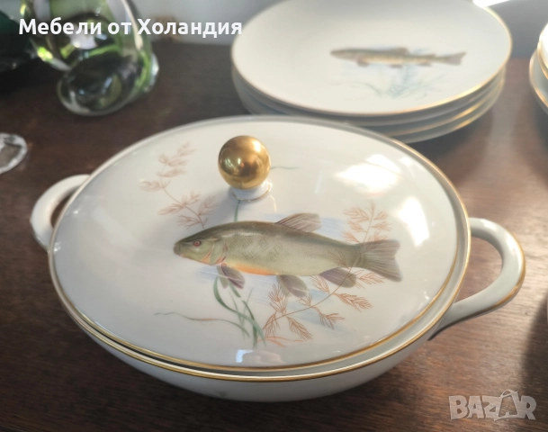 Баварски рибен сервиз, снимка 2 - Сервизи - 52825593