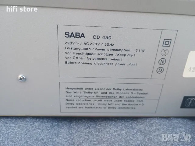 SABA CD 450 Sigma Series Direct Drive , снимка 9 - Декове - 49049876