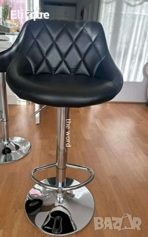 Бар стол с регулируема височина и въртяща функция – комфорт и стил за дома и заведения, снимка 3 - Столове - 53243250