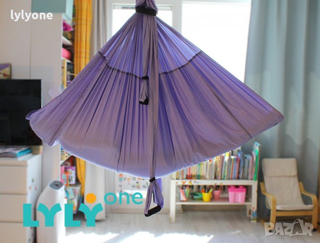 Нов Хамак за въздушна йога, Люлка за йога флай * екстра 2 метра широчина * lyly.one, снимка 11 - Йога - 31964551