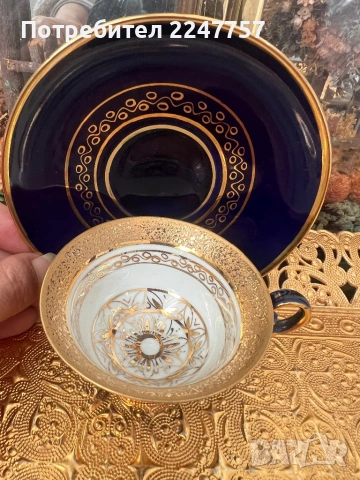 Двоен сет порцелан Echt Kobalt, снимка 3 - Антикварни и старинни предмети - 53022203