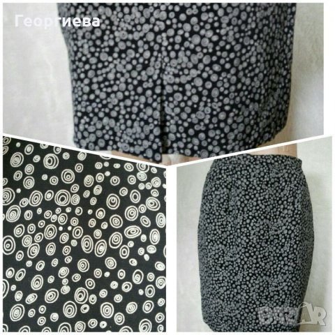 Къса пола черно и бяло🎀💎 М(38)🎀💎  арт.068, снимка 1