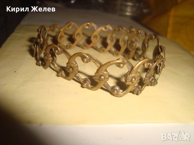 19 ВЕК ВЪЗРОЖДЕНСКА РАЗТЕГАЕМА БРОНЗОВА ГРИВНА РЪЧНА ИЗКЛЮЧИТЕЛНО МАЙСТОРСКА ИЗРАБОТКА УНИКАТ 22739, снимка 15 - Гривни - 33215259