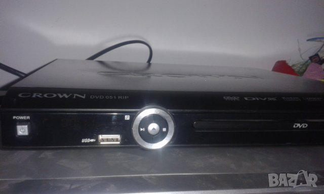 Компактно двд с USB, DVD CROWN 051 RIP, дистанционно, мини, Кроун, плеър, снимка 4 - Плейъри, домашно кино, прожектори - 34917755