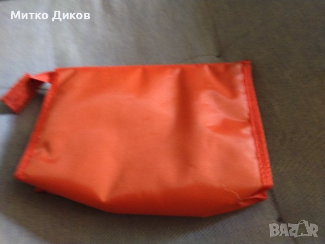 Чанта от промазан плат с огледало за козметика принадлежности-лекарства и други 155х115мм, снимка 3 - Чанти - 40430763