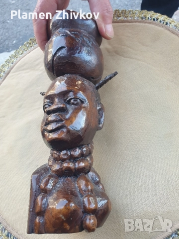 пластика от африканско дърво, снимка 4 - Антикварни и старинни предмети - 52116136