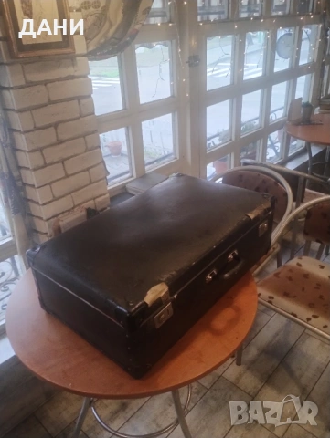 Стар голям  ретро куфар, снимка 4 - Антикварни и старинни предмети - 53453715