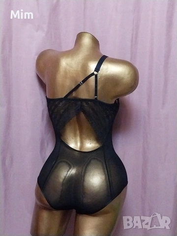 S Черно дантелено боди , снимка 4 - Корсети, бюстиета, топове - 53389282