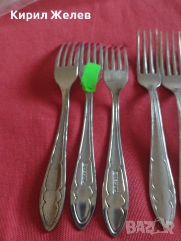Лот комплект 6 броя вилици Българско производство от соца перфектно състояние 42177, снимка 7 - Прибори за хранене, готвене и сервиране - 43845261