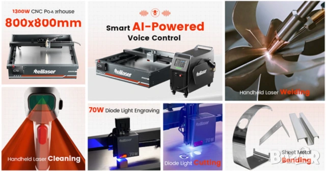 Fiber Лазер 2в1 3в1 4в1 1kW 1.5kW 2kW 3kW Заваряване Рязане Почистване заварка Премахване ръжда, снимка 3 - Други машини и части - 45048639