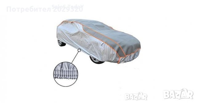 Покривало за кола,автомобил против градушка , EVA пяна - Размер L - 483 x 178 x 119 cm , снимка 2 - Аксесоари и консумативи - 27696910