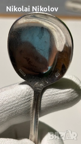 Сребърна лъжица, снимка 4 - Антикварни и старинни предмети - 52100918