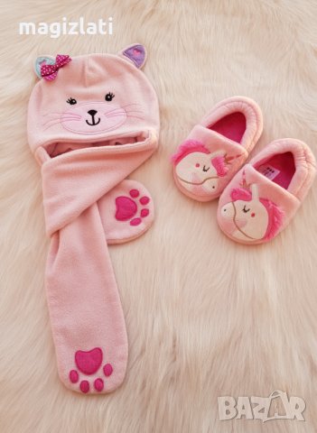 Шапка шал 2в1 размер 6-12 месеца , снимка 2 - Други - 34806332