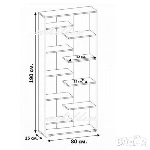 Етажерка,стелаж,библиотека(код-0589), снимка 4 - Етажерки - 40854114