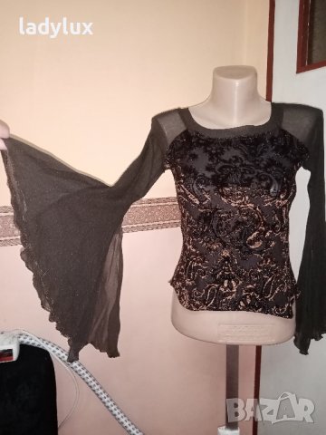 Mazina Paris, Made in France, Красива Блуза, Размер XS/S. Код 2158, снимка 5 - Блузи с дълъг ръкав и пуловери - 44069572