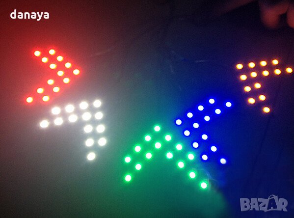 Модерни Led 2255 Стрелки за Огледало на Кола Диодни Мигачи за Автомобил, снимка 3 - Аксесоари и консумативи - 33272827