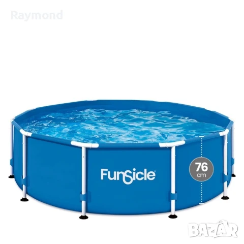 Басейн с метална конструкция Ø305 x 76 см – включена филтърна система, снимка 3 - Басейни и аксесоари - 50961108
