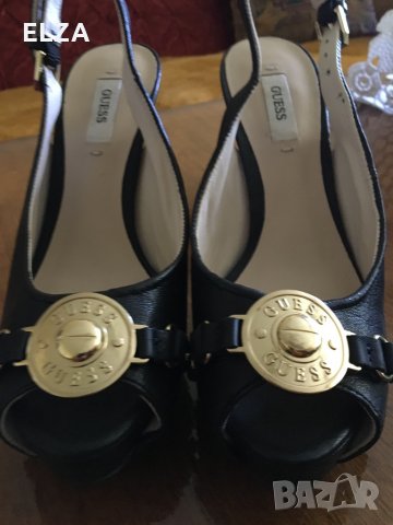 Като нови естествена кожа,оригинални. ”GUESS” номер 36, снимка 4 - Дамски обувки на ток - 33515991