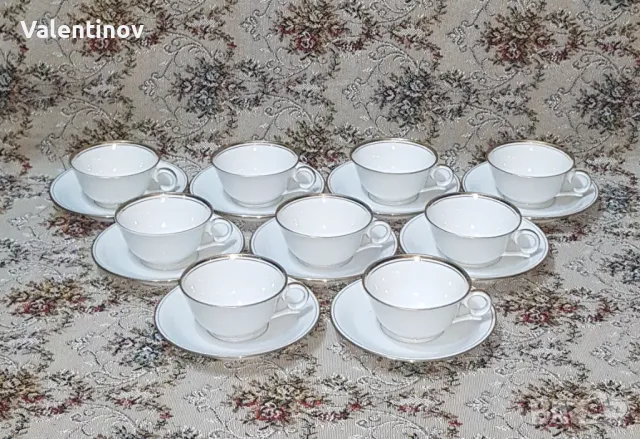 Старинен порцеланов сервиз за кафе- Франция 