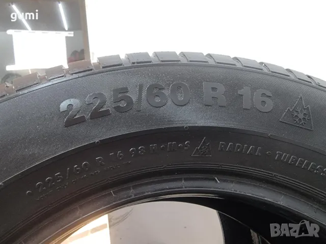 2бр зимни гуми 225/60/16 CONTINENTAL L01804 , снимка 4 - Гуми и джанти - 48281259