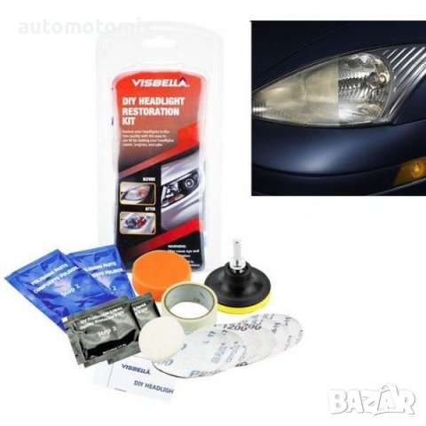 КОМПЛЕКТ ЗА МАШИННО И РЪЧНО ПОЛИРАНЕ НА ФАРОВЕ-182035, снимка 2 - Аксесоари и консумативи - 36716025