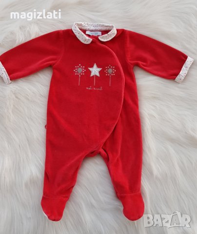 Коледен ромпър 0-3 месеца, снимка 3 - Бебешки гащеризони - 34796735