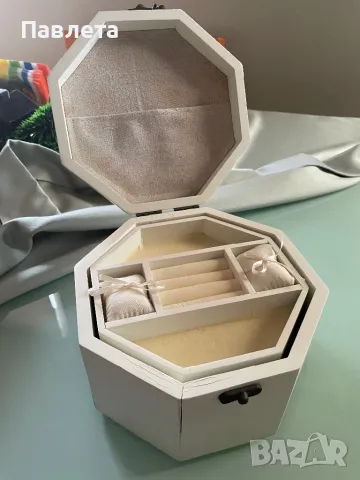 Дървена кутия за бижута, снимка 2 - Други - 48354962