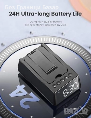 Нова Мъжка Bluetooth колонка с часовник и стойка за телефон, идеален подарък, снимка 8 - Друга електроника - 51682002